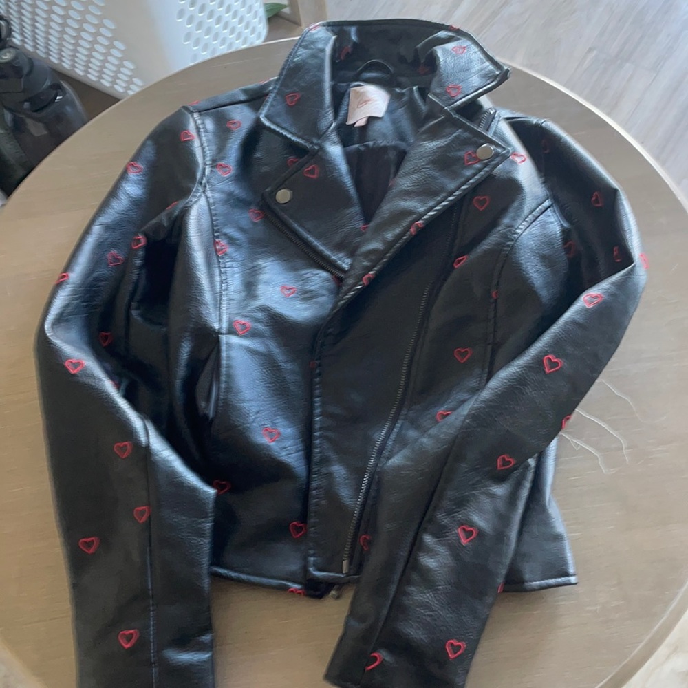 Faux leather jacket